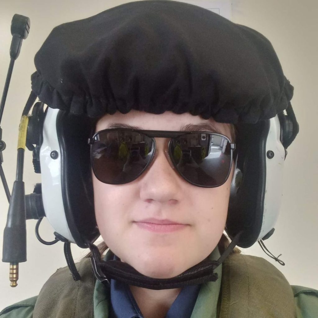 Izzy ready to go flying